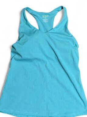 Tek Gear Blue Tank Top with Padded Sports Bra S